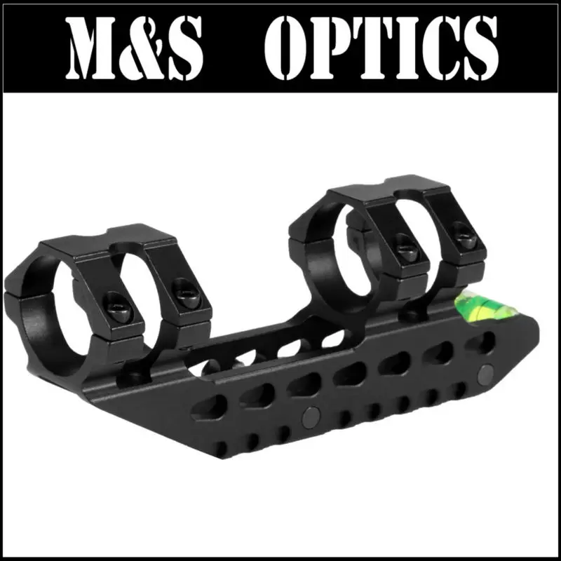 Трубчатое наклонное крепление 30 мм с пузырьковым уровнем Пикатинни 20 кольцо