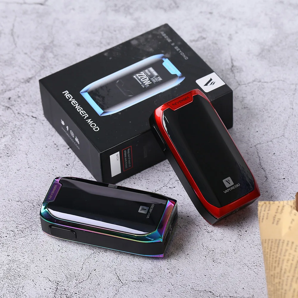 Оригинальный Vaporesso Revenger X TC коробка мод Макс 220 Вт Выход Vape с OLED 0 96 дюймов дисплей и