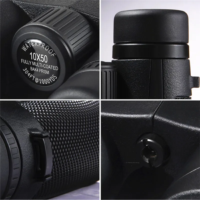 Качественный бинокль 10X50 профессиональный охотничий водонепроницаемый телескоп