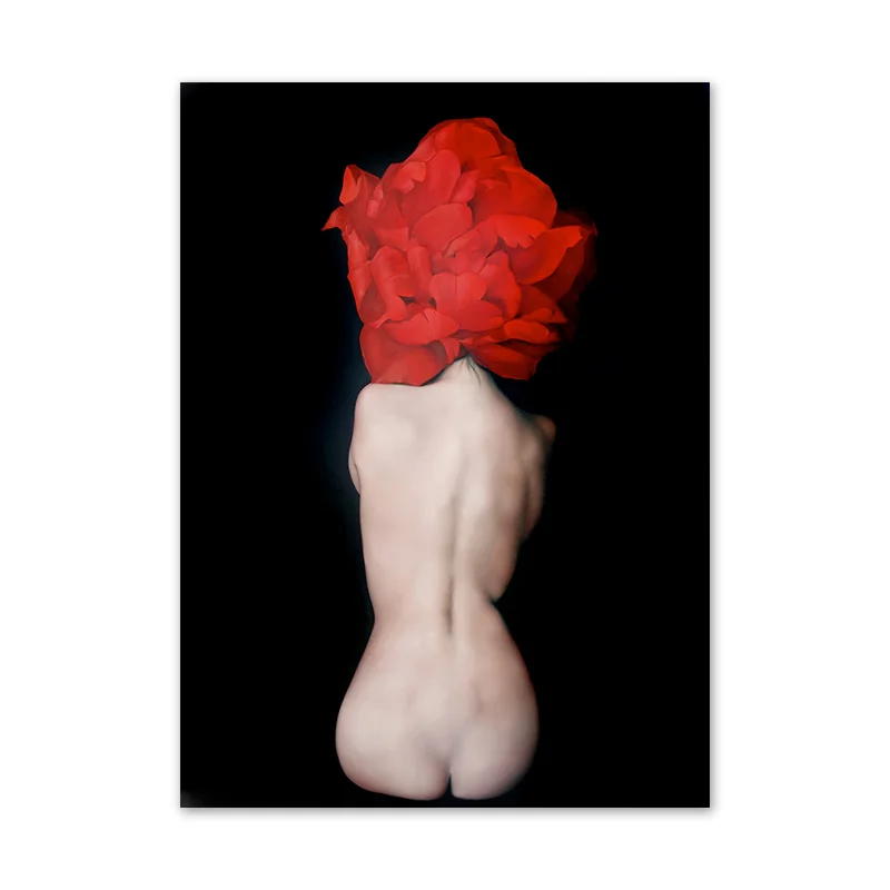 Абстрактная Картина на холсте перо FlowerGirl художественные принты для гостиной сексуальная женщина настенные картины украшение дома - Цвет: 09