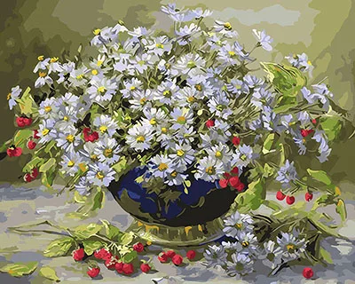GX25329 DRAWJOY цветы в рамке DIY живопись по номерам стены искусства DIY Холст Картина маслом домашний декор для гостиной 40*50 см - Цвет: GX25329