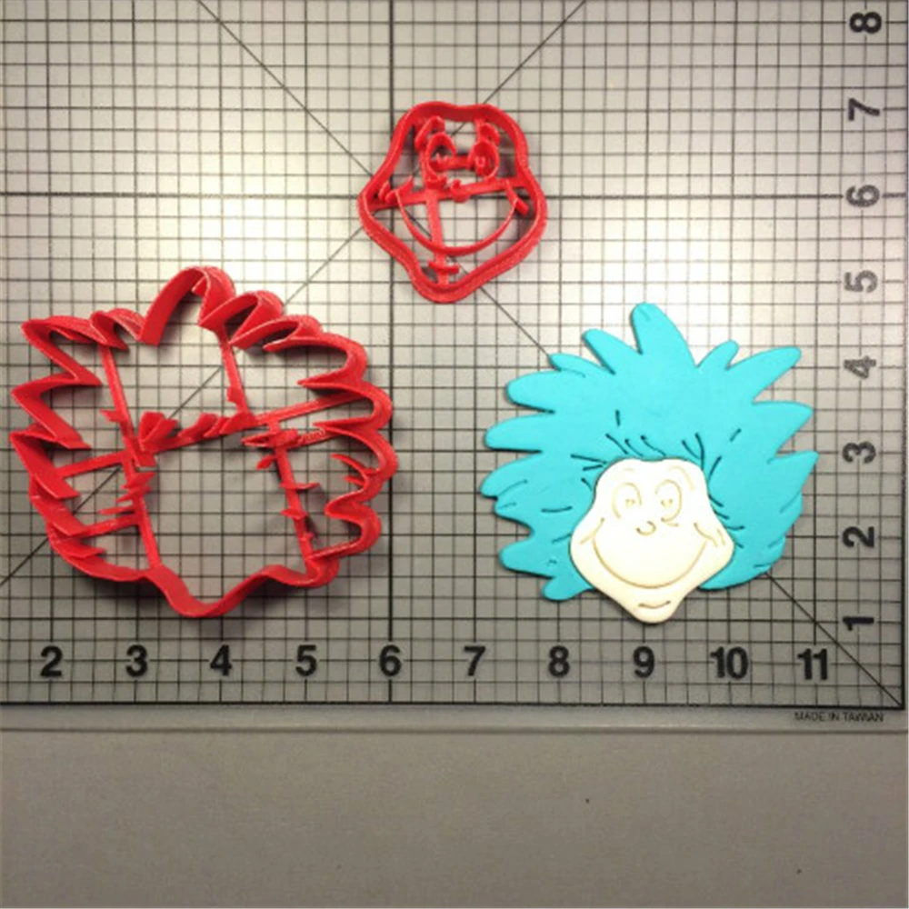 Милая вещь лицо 1 и 2 дизайн на заказ 3D печать помадка кекс Топ печенья резак набор