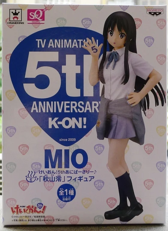 Более сильный K-ON 5-й юбилей мультфильм Акияма Мио 1/8 масштаб рисунок 18 см | Игрушки