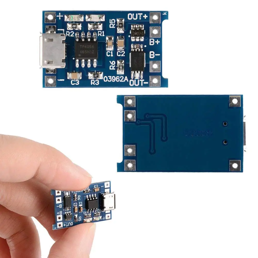 Зарядная плата TP4056 5 в 1 а Micro USB 18650 для литиевых аккумуляторов модуль зарядного
