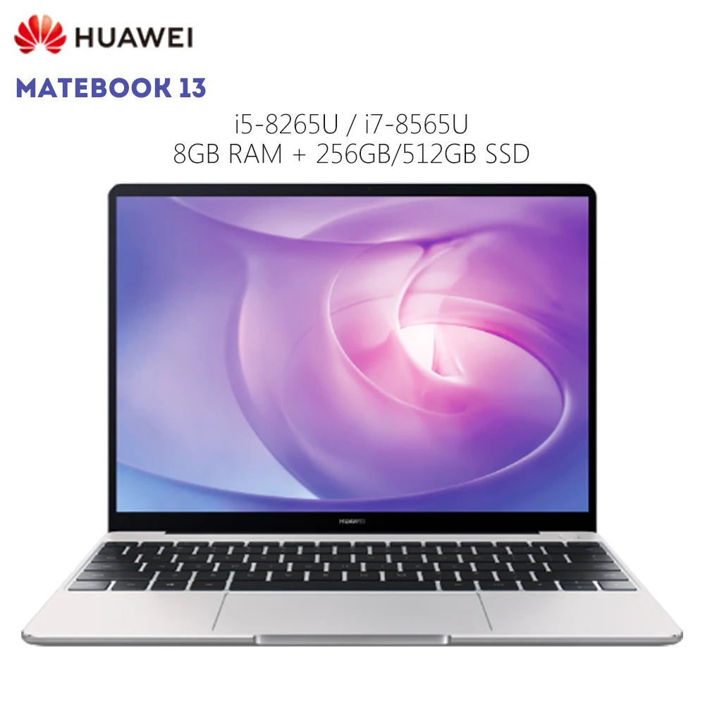 Оригинальный ноутбук HUAWEI MateBook 13 Windows 10 Intel Core i5 8265U/i7 8565U 8 ГБ ОЗУ 256 Гб SSD дюймов