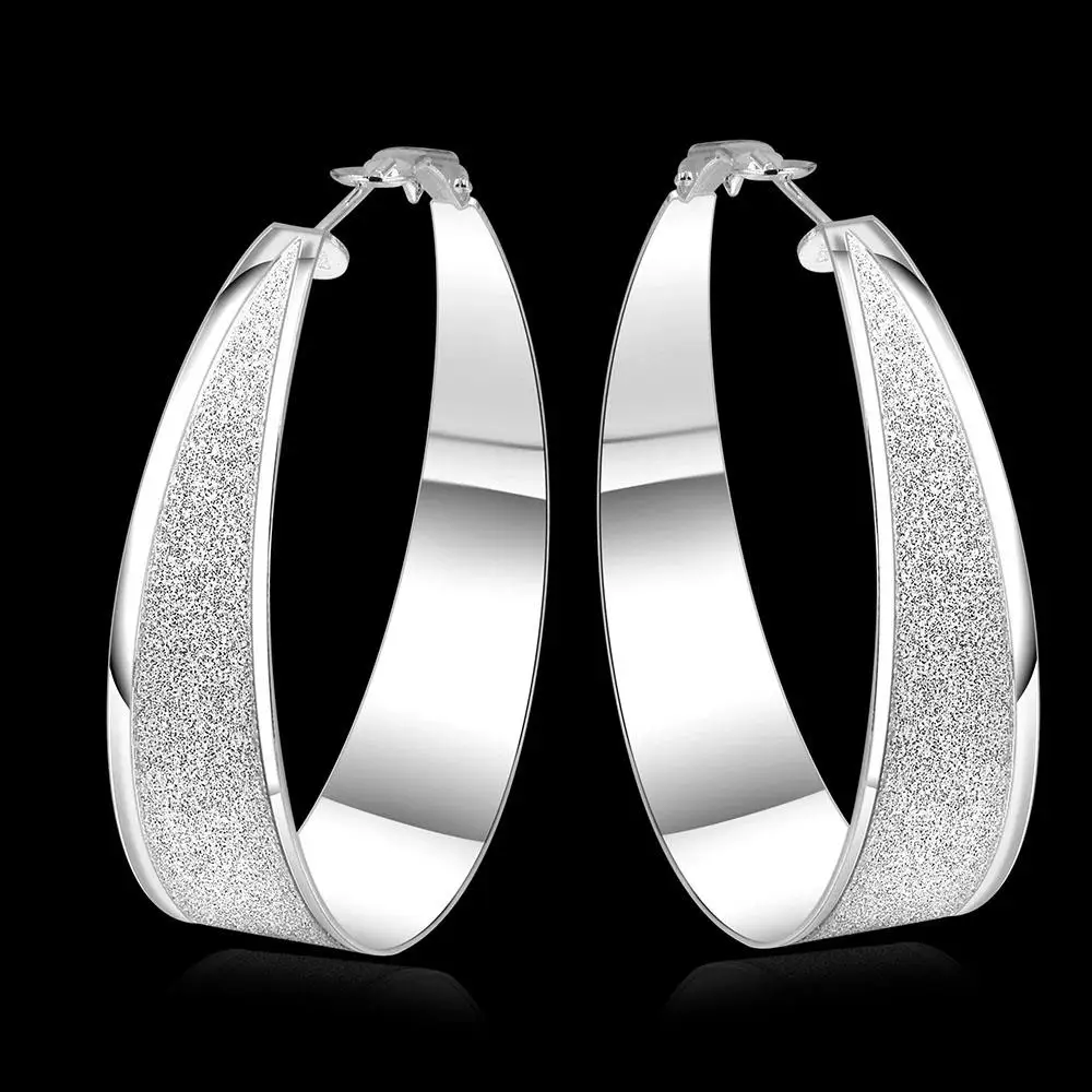 Для женщин белого золота Цвет Мода круглый тема сплав олова серьга jewelry оптовая