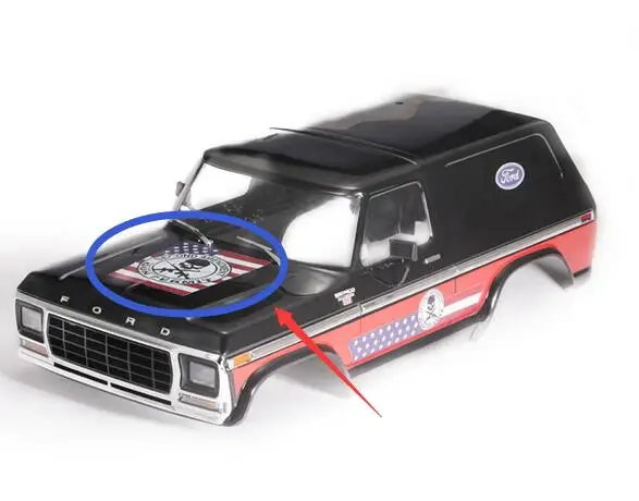 Наклейки с флагом для головы КУ подходят hraxxas TRX4 Ford CAPO ACE JKMAX CRALWER 1/10RC scx10 Cherokee AX90046