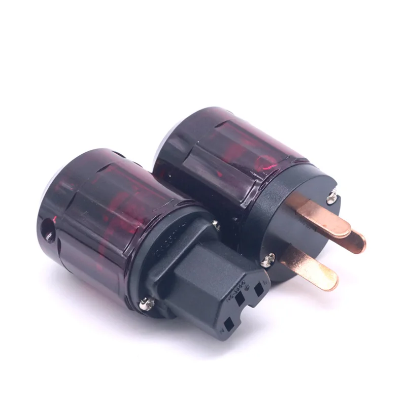 1 пара AU P 079 + C усилитель медная мощность IEC разъем DIY питания|Электрические вилки| |