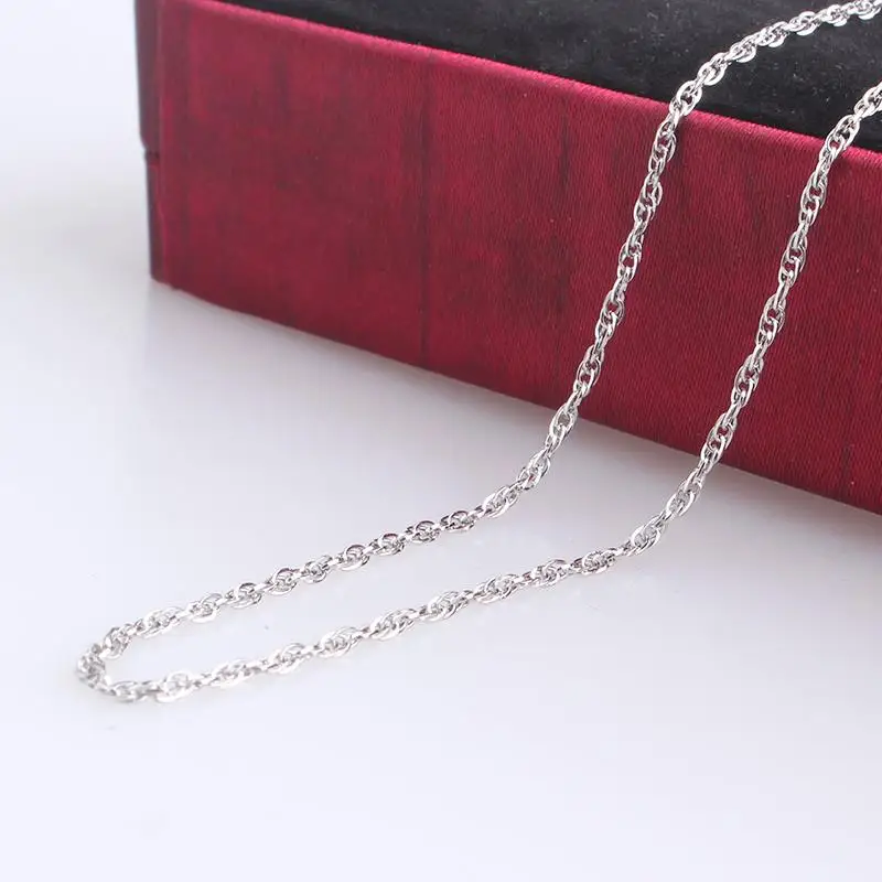 

1 мм ширина круг о слово цепи длина 50 см 316L ожерелье из нержавеющей стали для мужчин женщин ювелирные изделия оптом