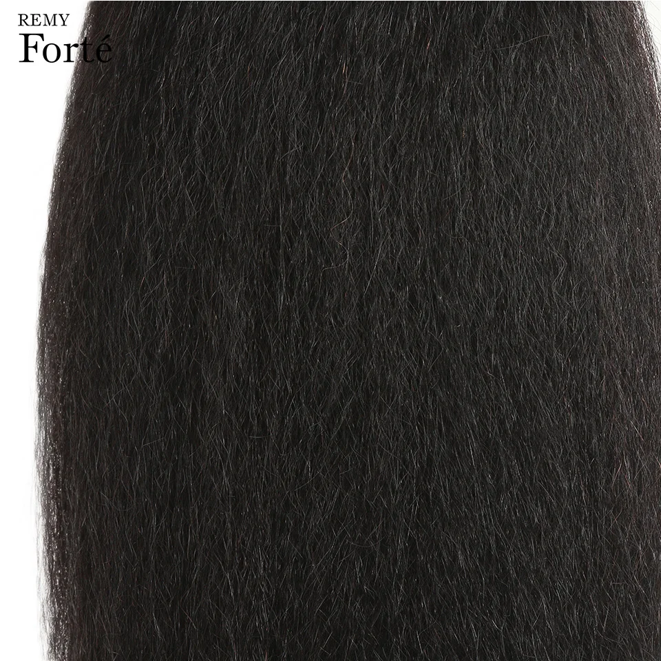 Remy Forte 30 Inch Bundles Kinky Straight Hair Brazilian Weave Extension Single Vendors | Шиньоны и парики