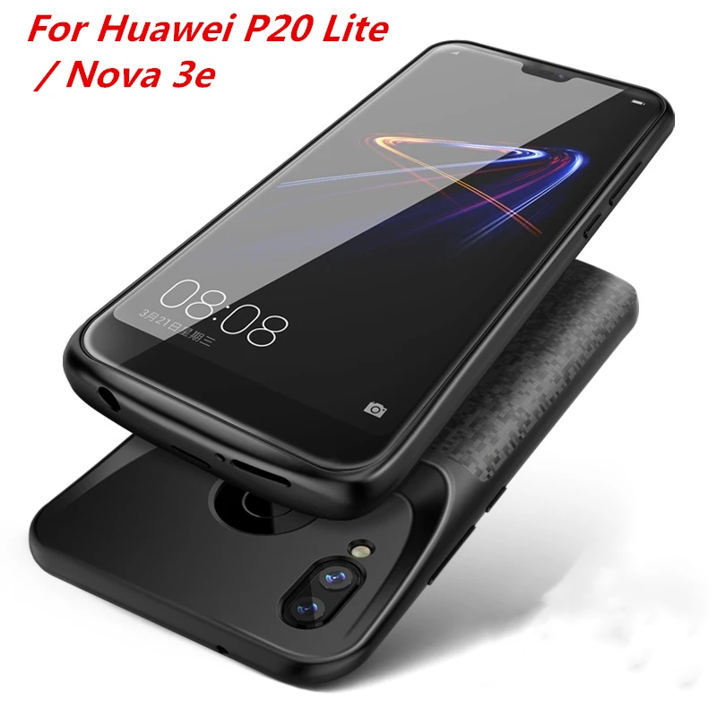 Для huawei p20 lite Мощность случае 4700 мАч Батарея резервного копирования Зарядное