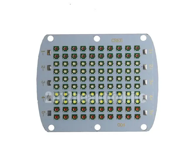 CREE XPE XP-E 5 каналов Multichips DIY 100 Вт высокомощный светодиодный светильник с медной