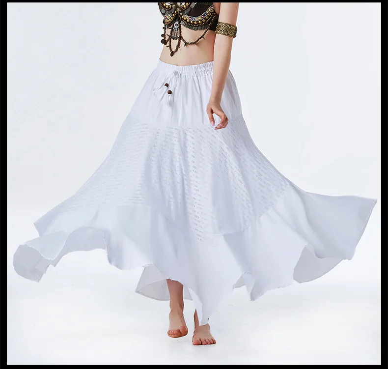 Belly Dance Dress Skirt For Women Gypsy Skirt Cotton Bellydance Skirt ATS Tribal Style Dance Skirts For Oriental Dance