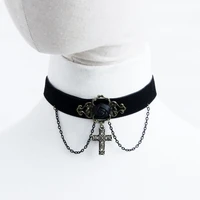 miara l punk neck chains collars gothic cross necklace trade fashion high end accessories for ladies
