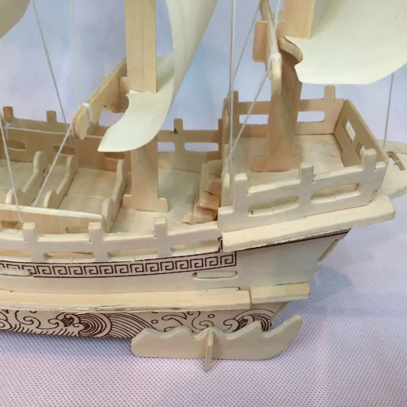 WP _ 3D Шелковый торговый корабль деревянные игрушки головоломка|toy puzzle|wooden toys puzzlestoy
