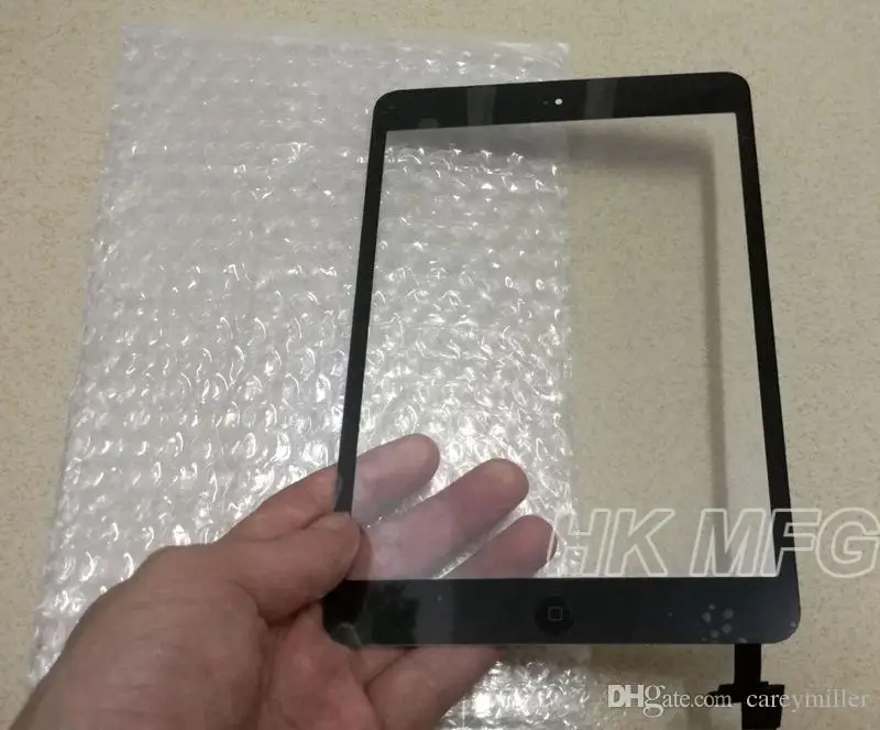 XCHMFG для iPad Mini 1 / 2 сенсорный экран передний с кнопкой Home гибкий кабель дигитайзер IC
