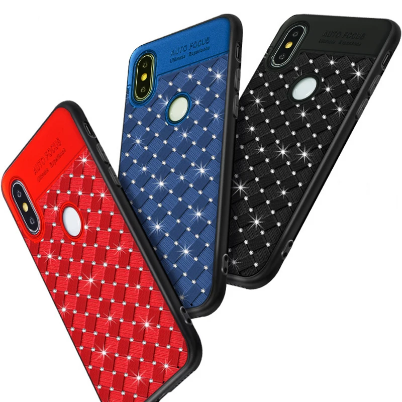 YonLinTan glitter diamond 3D coque cover case For Xiaomi MI 6X = A2 MIA2 xiomi on luxury back Phone silicone silicon ases |