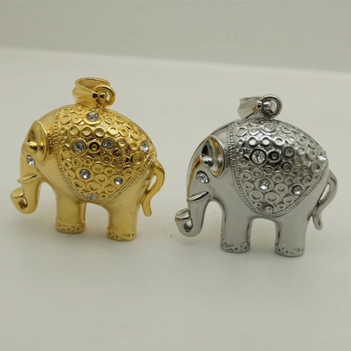 Цепочка Из Нержавеющей Стали 316L с кулоном в виде слона удачи ширина 60 см (23 6 дюйма)