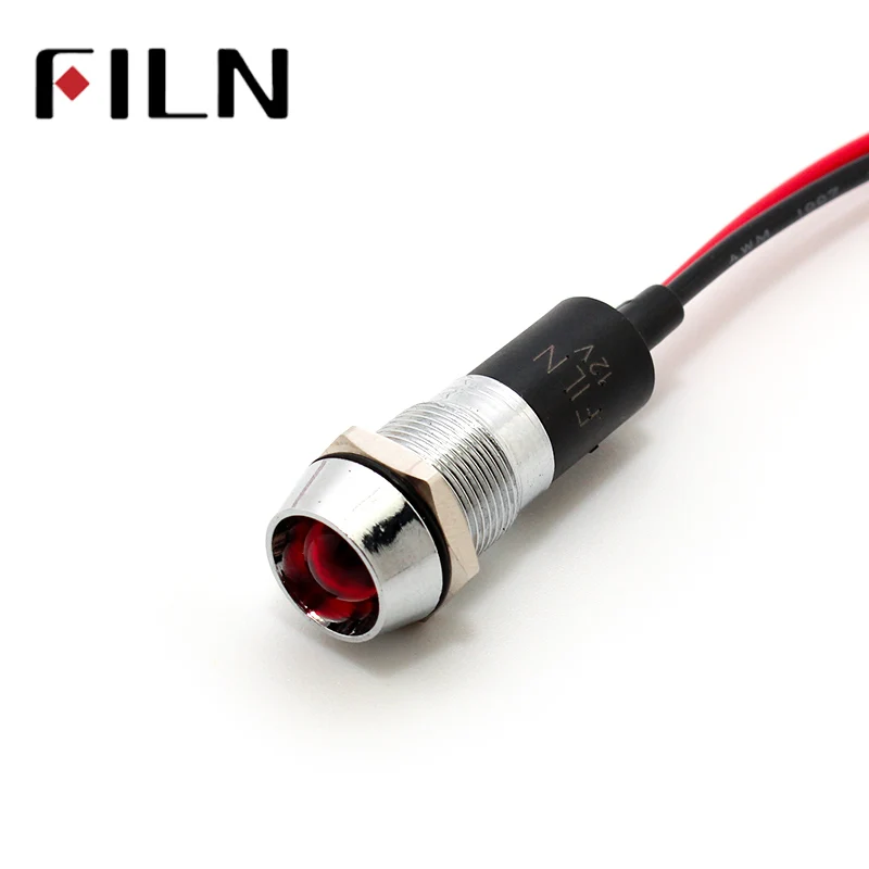 FILN FL1M 12CW 1 12 мм металлический красный зеленый желтый синий белый светодиодный
