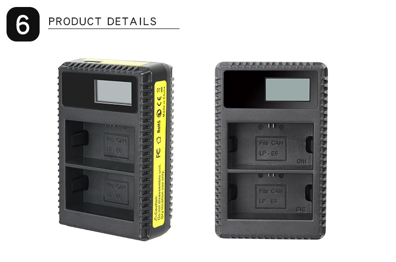 LP-E6 батарея для Canon EOS 5DS 5D Mark II Mark III 6D 7D 60D 60Da 70D 80D DSLR EOS батарея LP E6 2200 mAh/8,4 V зарядное устройство