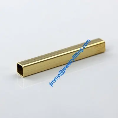 Copper Tube Conntctors Tubes jewelry findings mm ship free 2.5*2.5*20 5000pcs Square shape copper tube Spacer beads