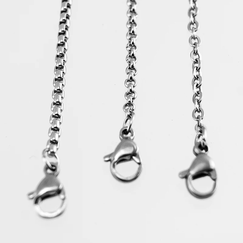 Цепочка Rolo Risul из нержавеющей стали серебристого цвета модное тонкое ожерелье с