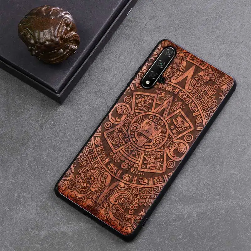 Резной деревянный ящик для huawei Honor 20 противоударный чехол TPU бампер чехол для huawei Honor 20 чехол деревянная оболочка Honor 20 Pro
