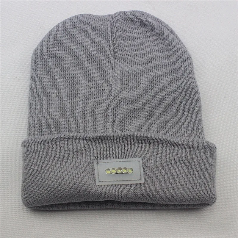 Модная шапка со светодиодной подсветкой теплая зимняя Gorro для рыбалки охоты