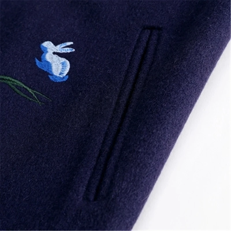 2017 Новинка зимы Для женщин модные тонкие шерстяные пальто Шерстяные для