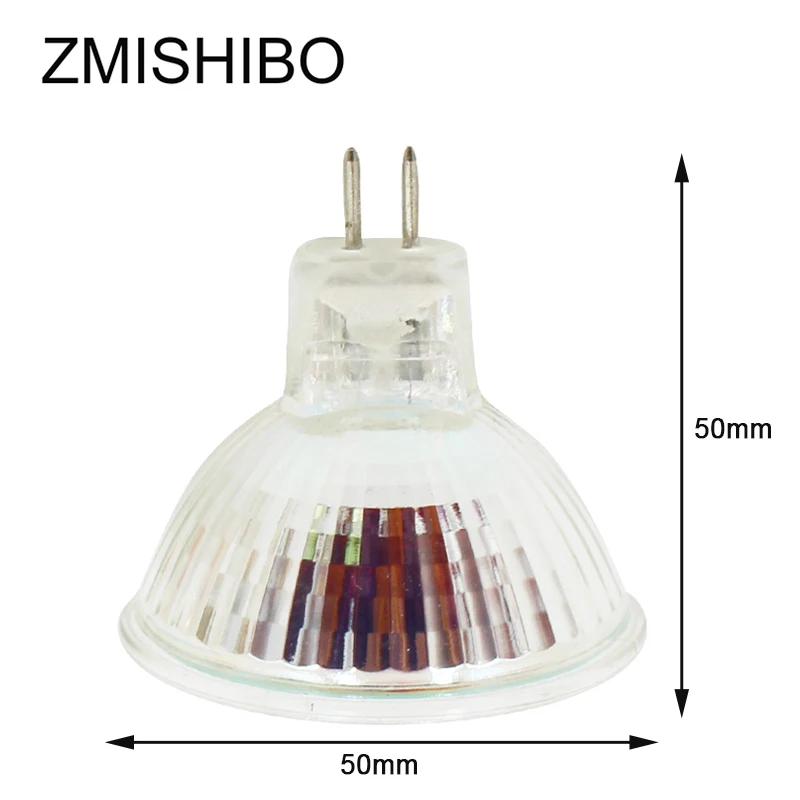 Zmisibo стеклянная Светодиодная лампа MR16 GU5.3 220 240 В 3 5 Вт 60LED 50 см диаметр формы чашки