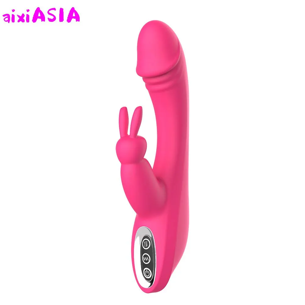 G-spot Rabbit вибратор перезаряжаемый водонепроницаемый фаллоимитатор Vibe Двойной