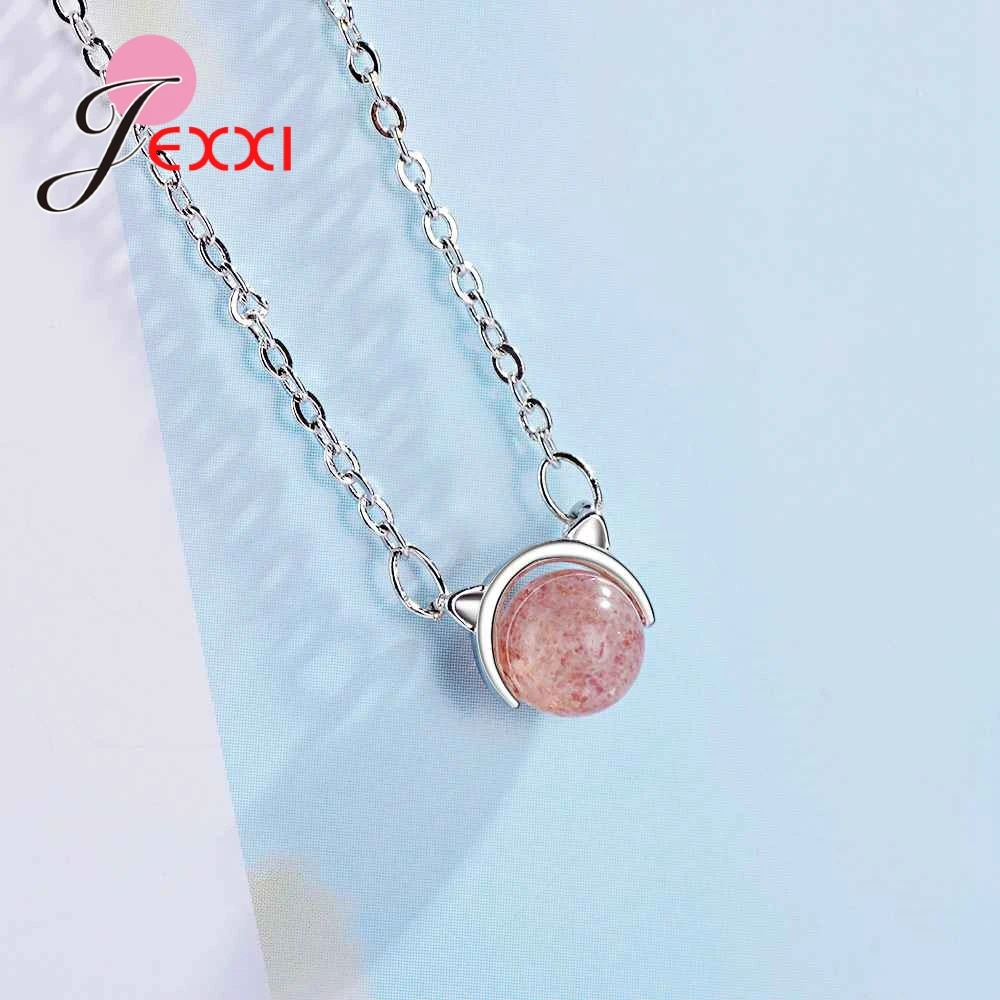 Женское Ожерелье-чокер из серебра 925 пробы в форме кошки