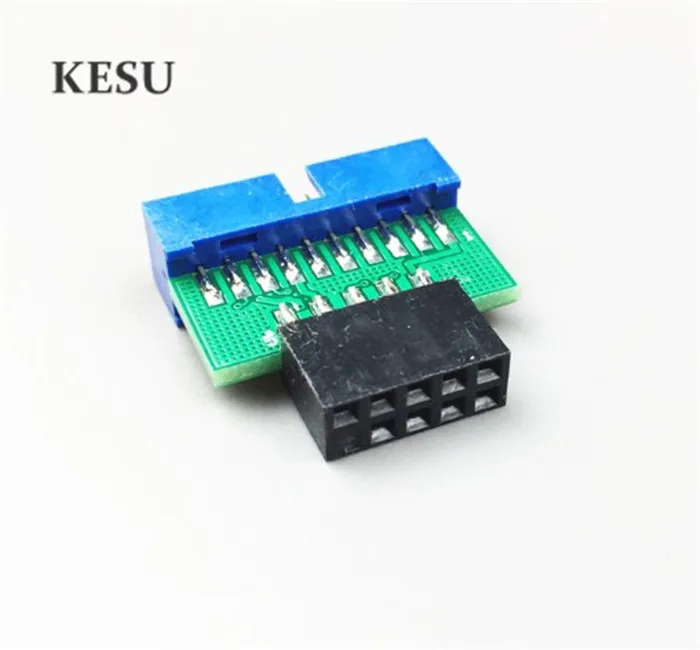 Шасси передний USB2.0 9 контактный разъем на USB3.0 19 Штекерный адаптер USB 3 0 19pin /20Pin 2