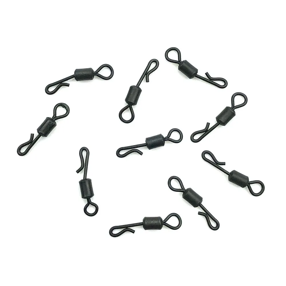 30 шт. британский размер 8 ловля карпа большой длинный корпус Q-Shaped Mattle черный цвет