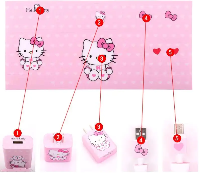 Мультяшный USB кабель для защиты наушников набор с коробкой намотки кабеля