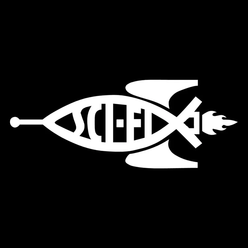 22.8*8.5CM SCIFI Christian Fish Car Sticker Decal styling Fishing Sport Motorcycle Stickers C1-0256 | Автомобили и мотоциклы