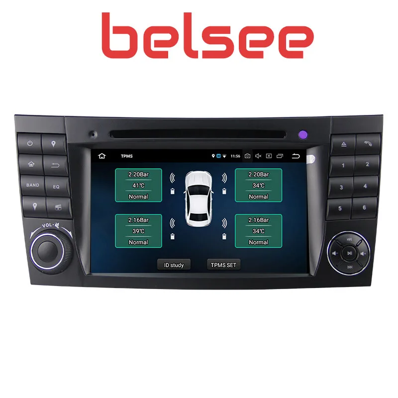 Belsee экран Android 9,0 головное устройство радио авто навигация Авторадио Стерео Mercedes CLS класс W219 g-класс W463 e-класс W211