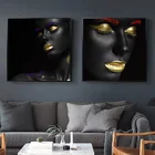 Домашний декор, настенная живопись Скандинавская Картина на холсте, нордическая спальня, гостиная, золотой, черный, белый, минималистская, современная мода, L картина