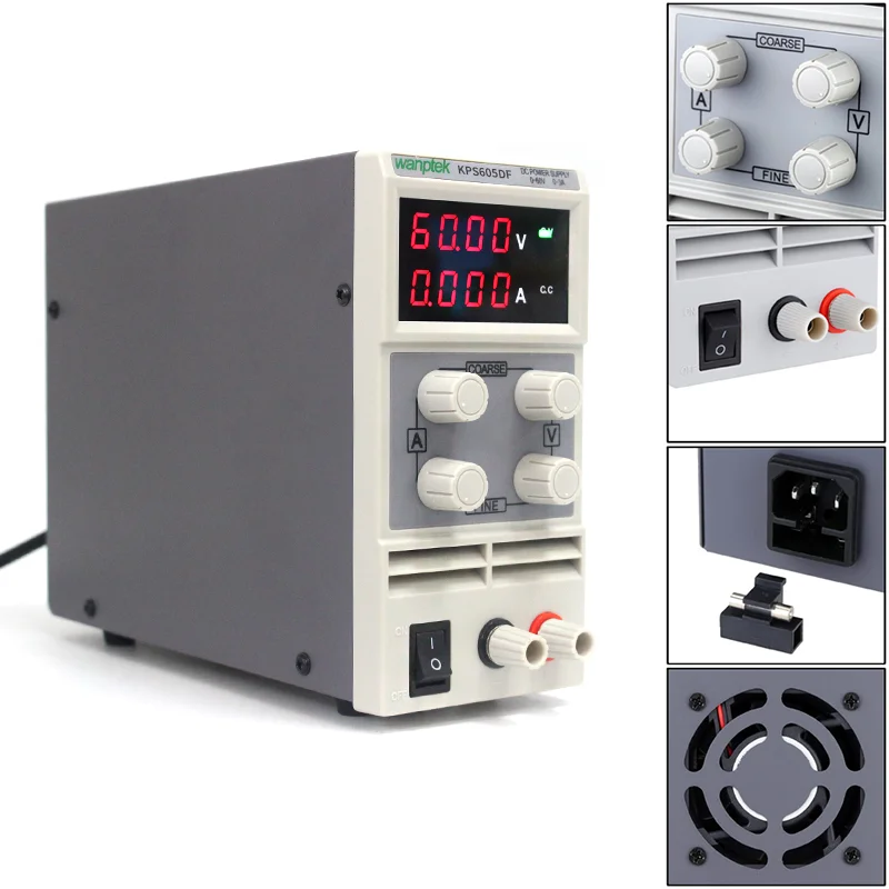 Горячая Распродажа KPS605DF 0-60 в/0-5A 110 В-230 В 0 1 в/а ЕС светодиодный цифровой