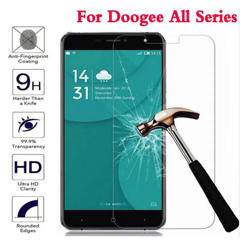 Закаленное стекло Для Doogee N10 Y8 Y7 Y6 BL5000 BL7000 BL12000 Защитная пленка для экрана X5 Max X30 X70