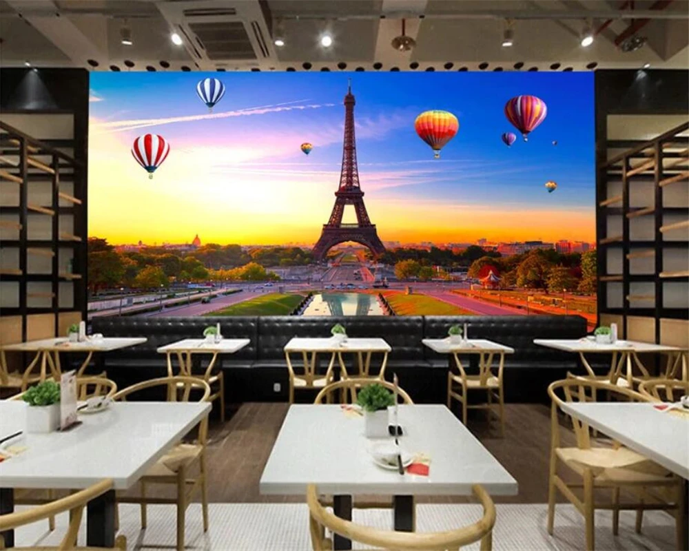 Beibehang пользовательские обои 3d Фото Фреска супер элегантный Париж Эйфелева башня