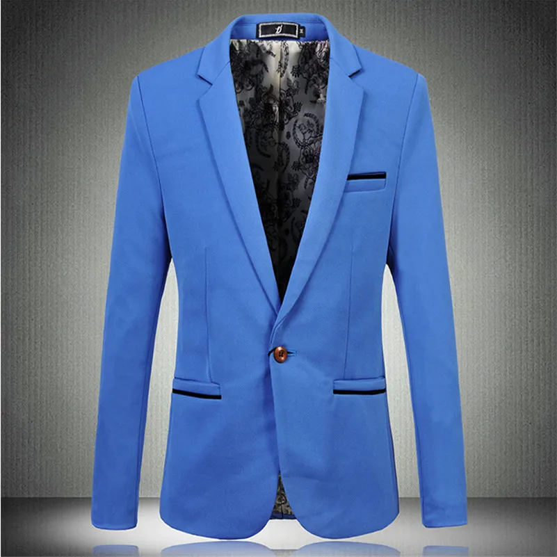 Мужской повседневный Блейзер брендовый Повседневный делового костюма большого