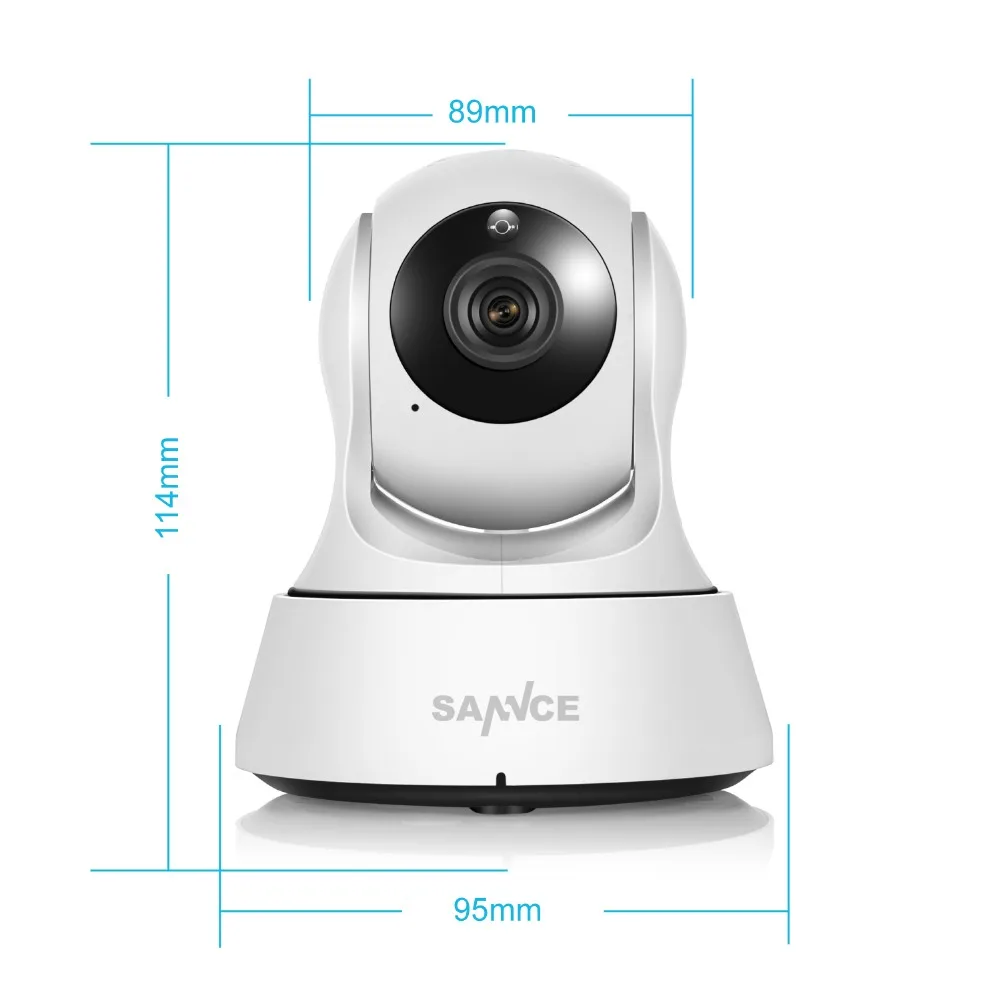 SANNCE 720P домашняя ip-камера видеонаблюдения с поддержкой Wi Камера Беспроводной интеллектуальная беспроводная(Wi-Fi) Камера Wi-Fi камера Аудио запись видеонаблюдения Видеоняни и радионяни HD Mini CCTV Камера