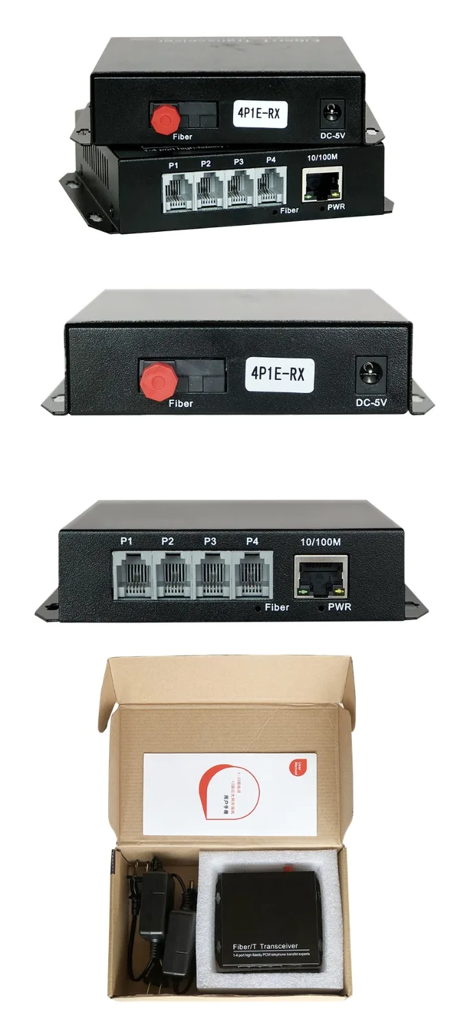 4 каналов телефон и 1 канал Ethernet оптический Волоконно-оптический