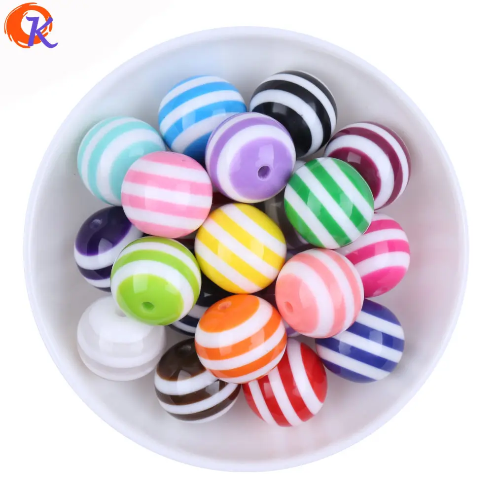 Mix Color 1 Выберите цвет, 20 мм, 100 шт./лот, модные бисерные ювелирные изделия, массивные полимерные полоски, бусины для детей, массивное ожерелье ручной работы, изготовление ювелирных изделий - Цвет: Mix Color 1