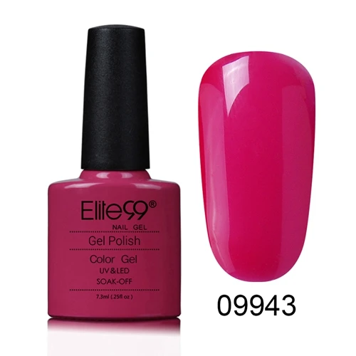 09943 Elite99 79 цветов УФ гель лак для ногтей Гель-лак долговечный замачиваемый Светодиодный УФ-гель цветной горячий гель для ногтей 7,3 мл/уп. инструмент для дизайна ногтей - Цвет: 09943