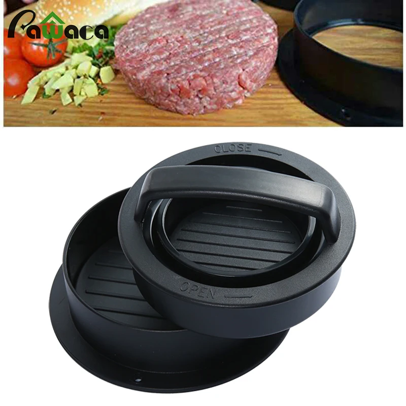 Cooking Tools Silicone Hamburger Presses Stuffed Burger Press Kit Non-Stick Patty meat Molds easy clean Kitchen Bar Supplies |
