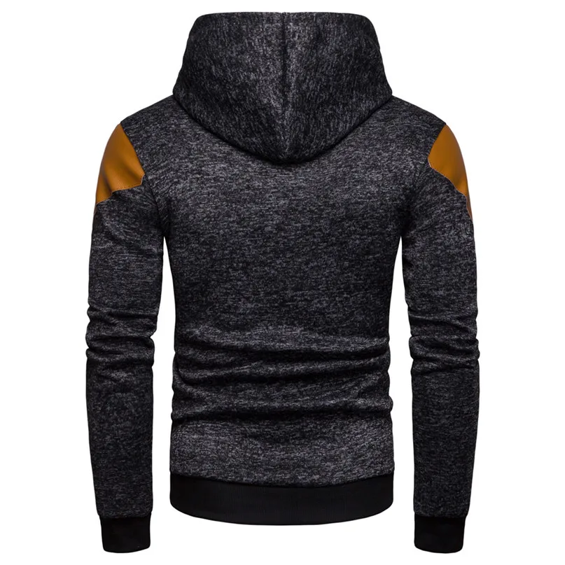 Мужские куртки для бега свитер с капюшоном пальто мужчин Осень зима новая мода