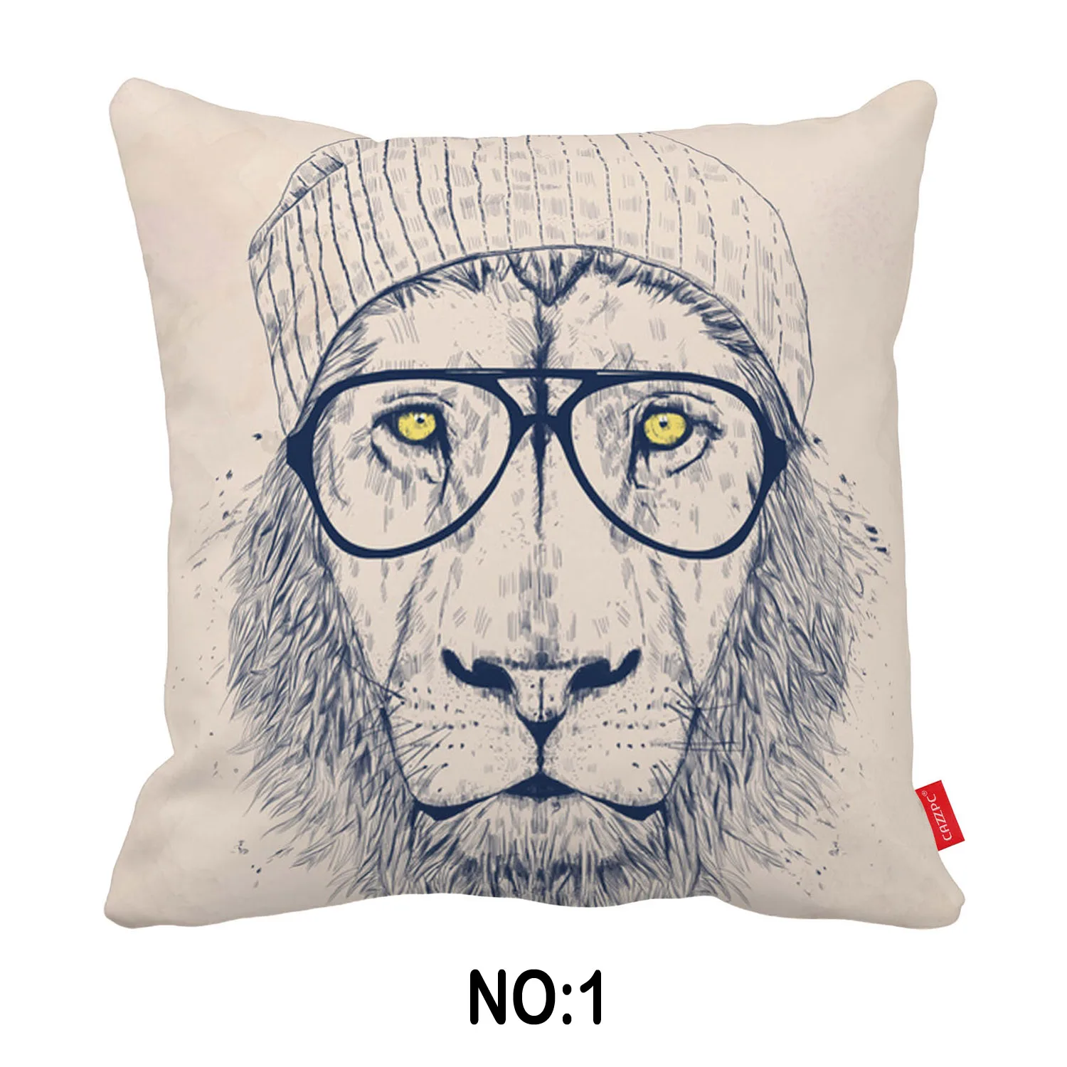 Эскиз Акварельная абстрактная поп Книги по искусству с принтом льва