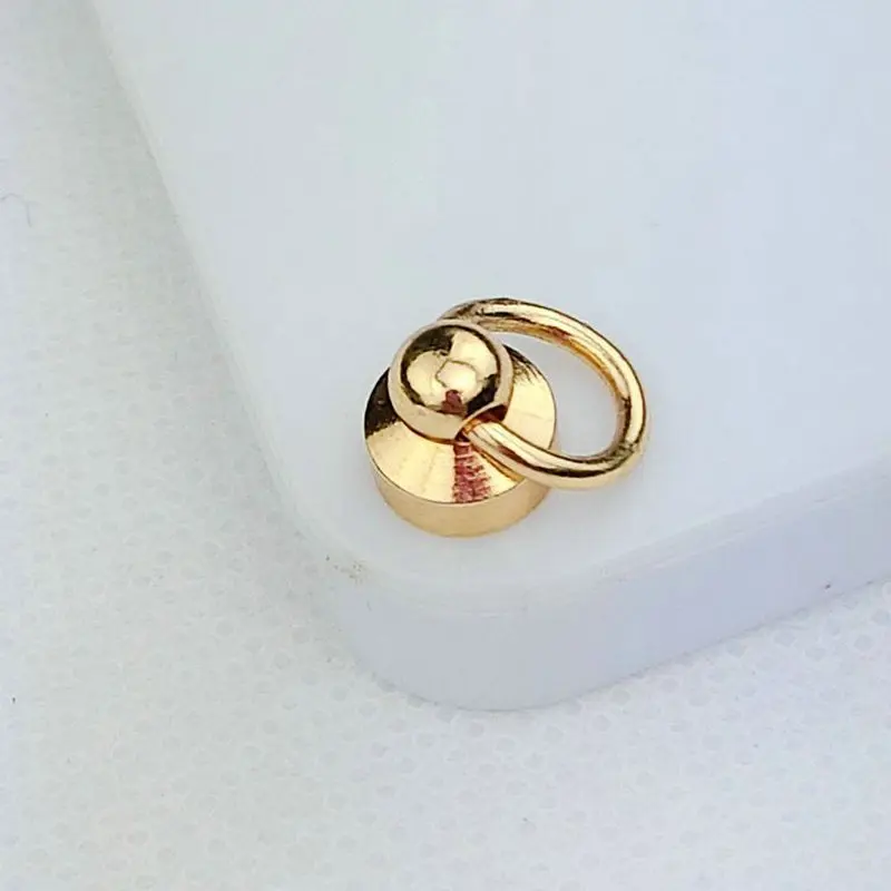 

Screw buckle round head ring spikes punk clothing rivet bolt with screws for bag, hat, shoe, leather case diy crafts 360 leather
